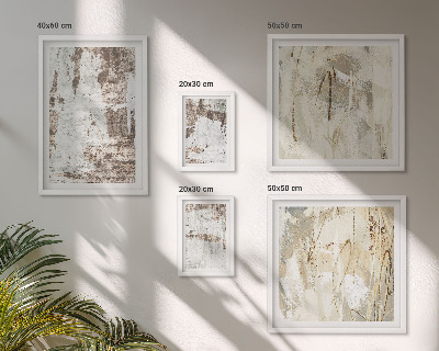 Set of 5 wall art pieces Abstract neutral compositions