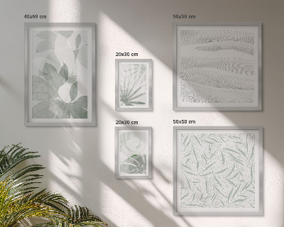 Gallery wall Plant greenery motifs