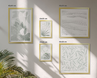 Gallery wall Plant greenery motifs