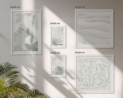 Gallery wall Plant greenery motifs