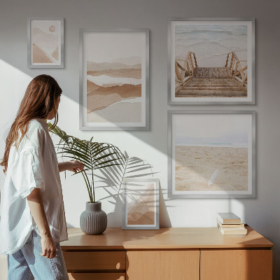 Gallery wall Minimalist beaches and mountains
