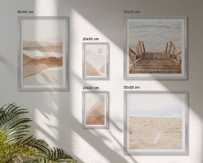 Gallery wall Minimalist beaches and mountains