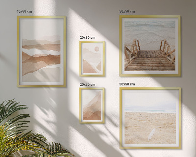 Gallery wall Minimalist beaches and mountains