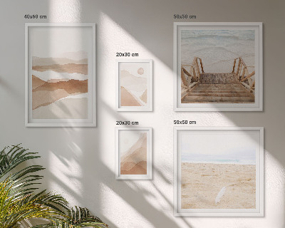 Gallery wall Minimalist beaches and mountains
