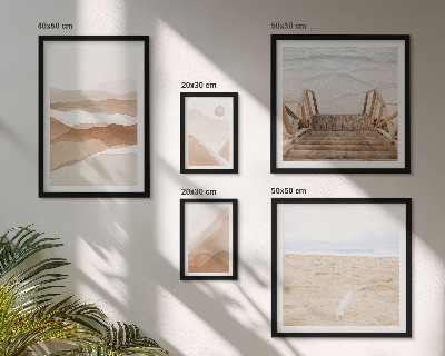 Gallery wall Minimalist beaches and mountains