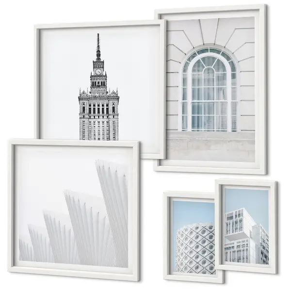 Gallery wall modern architecture minimalism edition