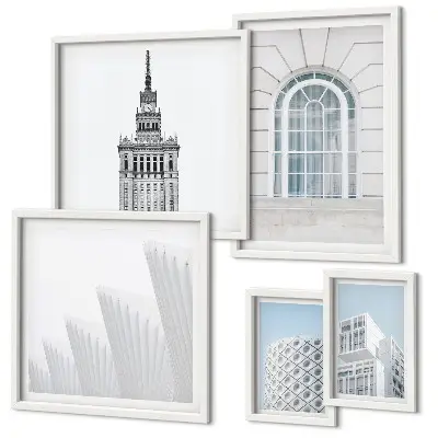 Gallery wall modern architecture minimalism edition