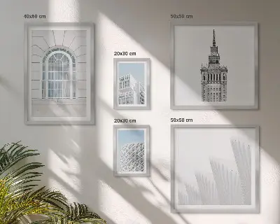Gallery wall modern architecture minimalism edition