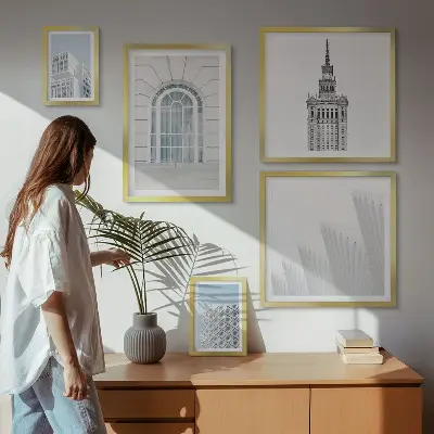 Gallery wall modern architecture minimalism edition