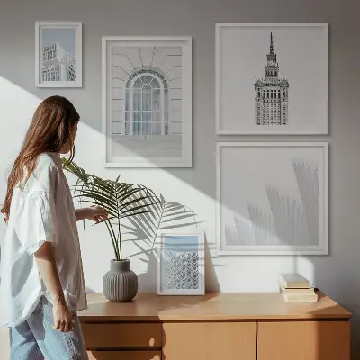 Gallery wall modern architecture minimalism edition