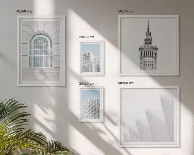 Gallery wall modern architecture minimalism edition