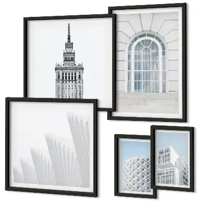 Gallery wall modern architecture minimalism edition
