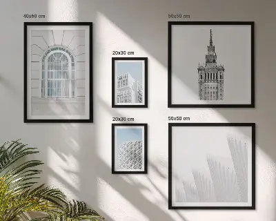 Gallery wall modern architecture minimalism edition