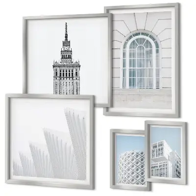 Gallery wall modern architecture minimalism edition