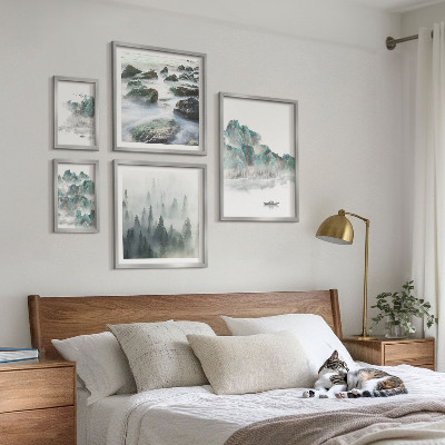Framed photo set Peaceful landscapes with water