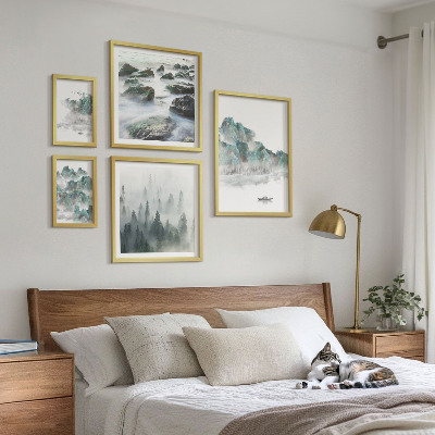 Framed photo set Peaceful landscapes with water