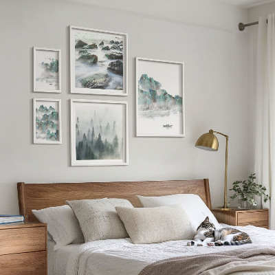 Framed photo set Peaceful landscapes with water