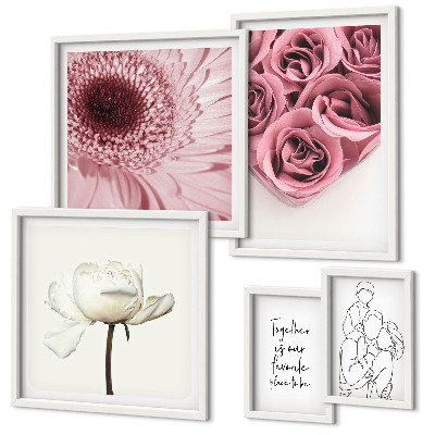 Framed photo set Floral boho inspirations