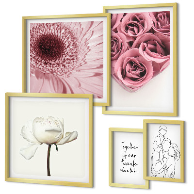 Framed photo set Floral boho inspirations