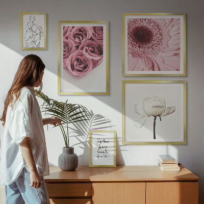 Framed photo set Floral boho inspirations
