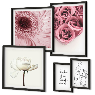 Framed photo set Floral boho inspirations