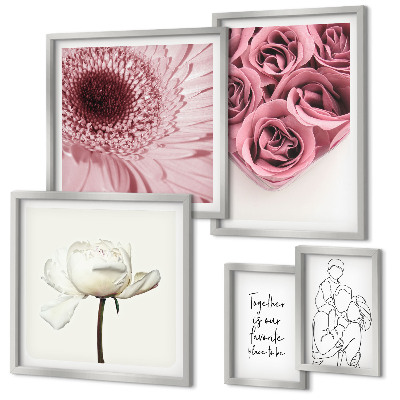Framed photo set Floral boho inspirations