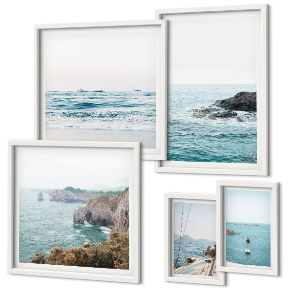 Gallery wall Tranquil sea views, beaches, cliffs