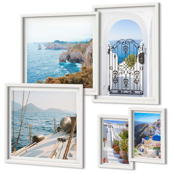 Gallery wall Landscapes of Greece sea architecture