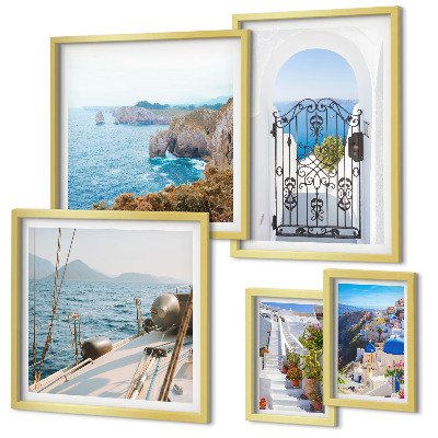 Gallery wall Landscapes of Greece sea architecture