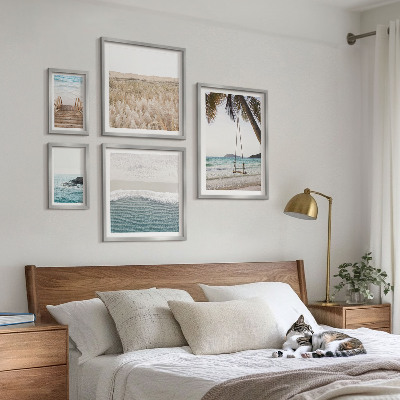 Set of 5 wall art pieces Relaxing seaside views