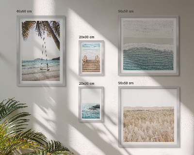 Set of 5 wall art pieces Relaxing seaside views