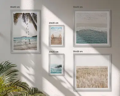 Relaxing seaside views wall art set of 5 pieces