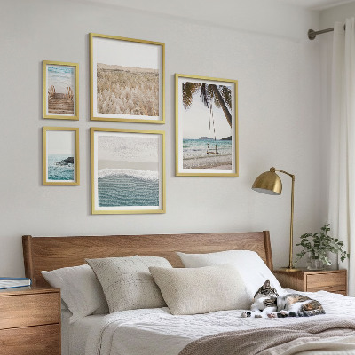 Set of 5 wall art pieces Relaxing seaside views