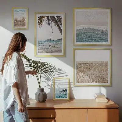 Relaxing seaside views wall art set of 5 pieces