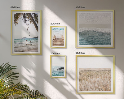 Set of 5 wall art pieces Relaxing seaside views