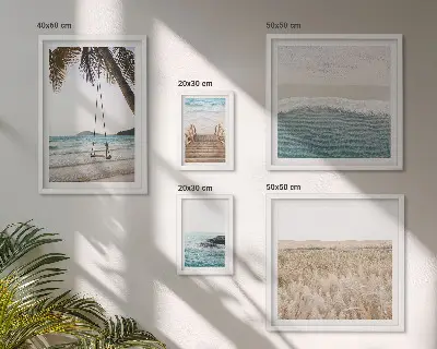 Relaxing seaside views wall art set of 5 pieces