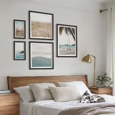 Relaxing seaside views wall art set of 5 pieces