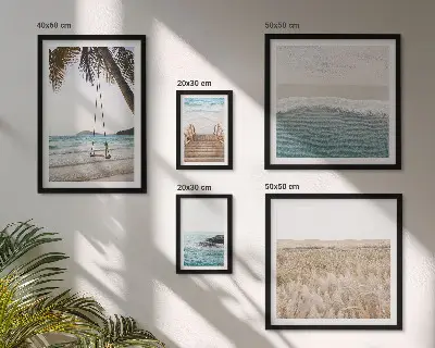 Relaxing seaside views wall art set of 5 pieces