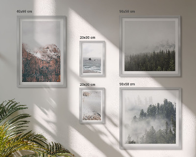 Framed photo set Landscapes mountains forests clouds
