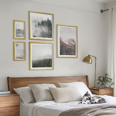 Framed photo set Landscapes mountains forests clouds