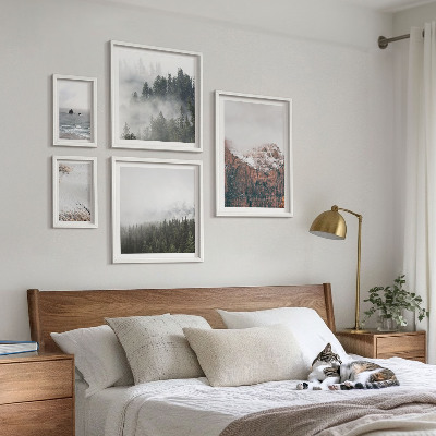 Framed photo set Landscapes mountains forests clouds