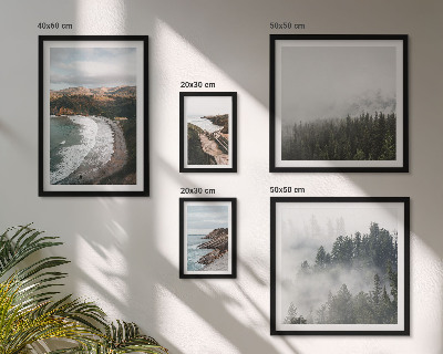 Set of 5 wall art pieces Coastal landscapes, mountain forests
