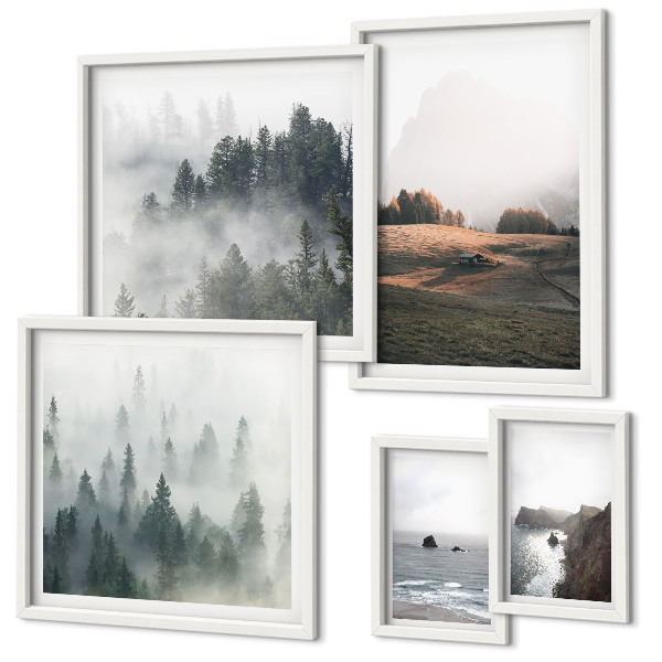 Gallery wall Natural mountain and sea views