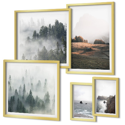 Gallery wall Natural mountain and sea views