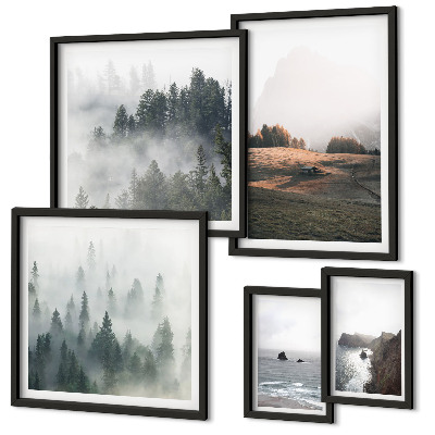 Gallery wall Natural mountain and sea views
