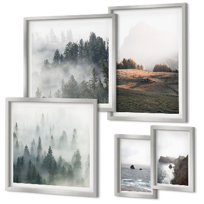 Gallery wall Natural mountain and sea views