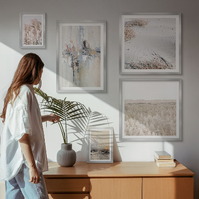 Framed photo set Stylish decorations nature minimalism