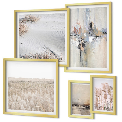Framed photo set Stylish decorations nature minimalism