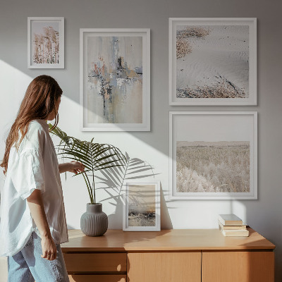 Framed photo set Stylish decorations nature minimalism