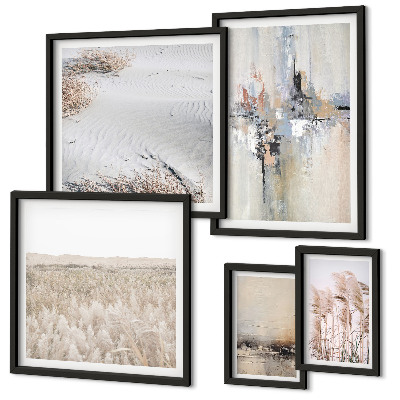 Framed photo set Stylish decorations nature minimalism